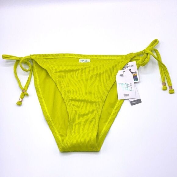 WOMENS UNDERWIRE TIE Top & Bottoms Bikini Swimsuit Bathing Suit 2-Piece Size M - Picture 4 of 5